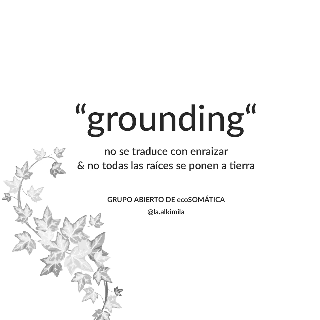 ecoSomáticas del «grounding» + cápsula autoguiada